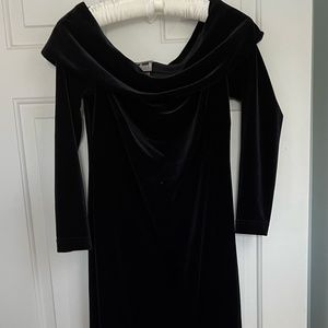 Beautiful black velvet dress